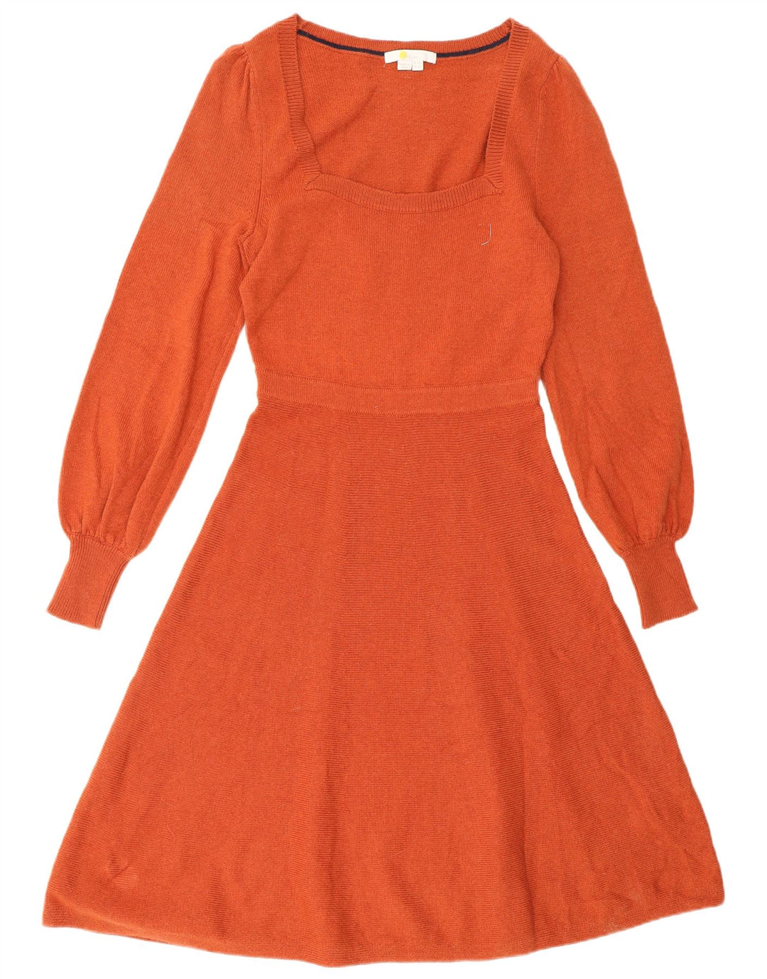 BODEN Womens Jumper Dress UK 10 Small Orange Polyamide
