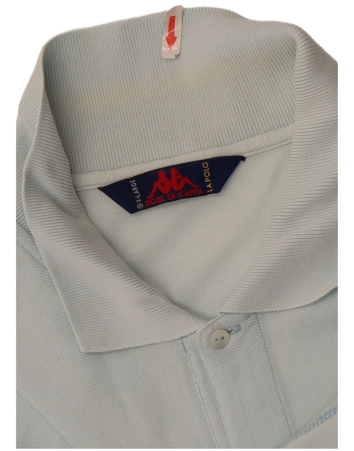 Kappa Mens Polo Shirt XL Blue Cotton