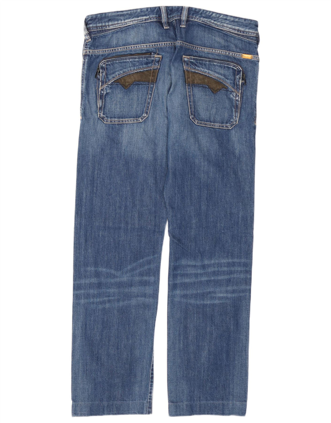 Diesel Mens Poiak Straight Jeans W33 L30 Blue Cotton