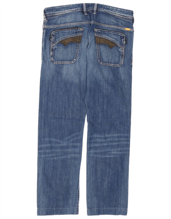 Diesel Mens Poiak Straight Jeans W33 L30 Blue Cotton