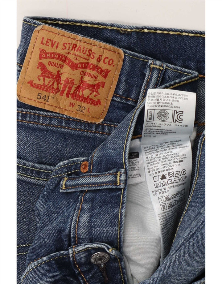 Levi's Mens 541 Denim Shorts W32 Large Blue Cotton