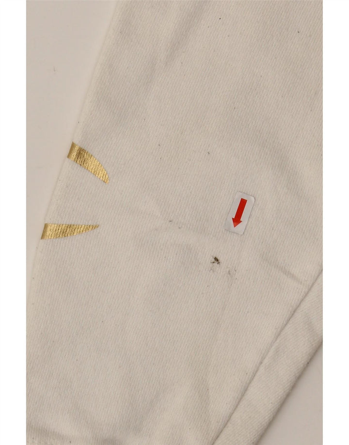 CHAMPION Mens Graphic Hoodie Jumper Medium White Cotton Vintage Champion and Second-Hand Champion from Messina Hembry 