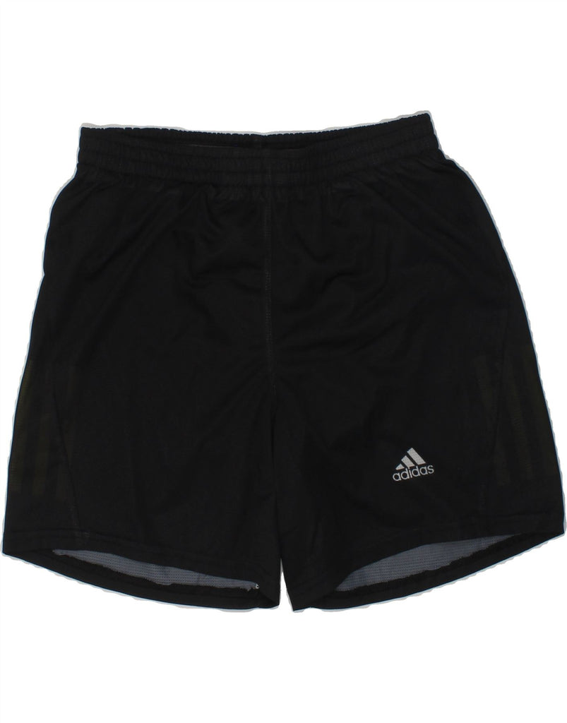 ADIDAS Boys Climalite Sport Shorts 9-10 Years Black Polyester | Vintage Adidas | Thrift | Second-Hand Adidas | Used Clothing | Messina Hembry 