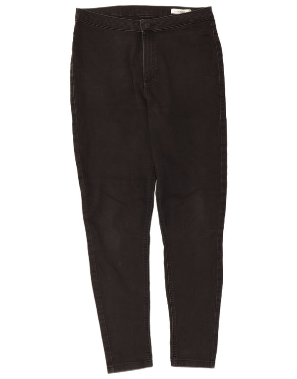 Marks & Spencer Womens Super Skinny Jeans UK 16 Large W32 L28 Black Cotton