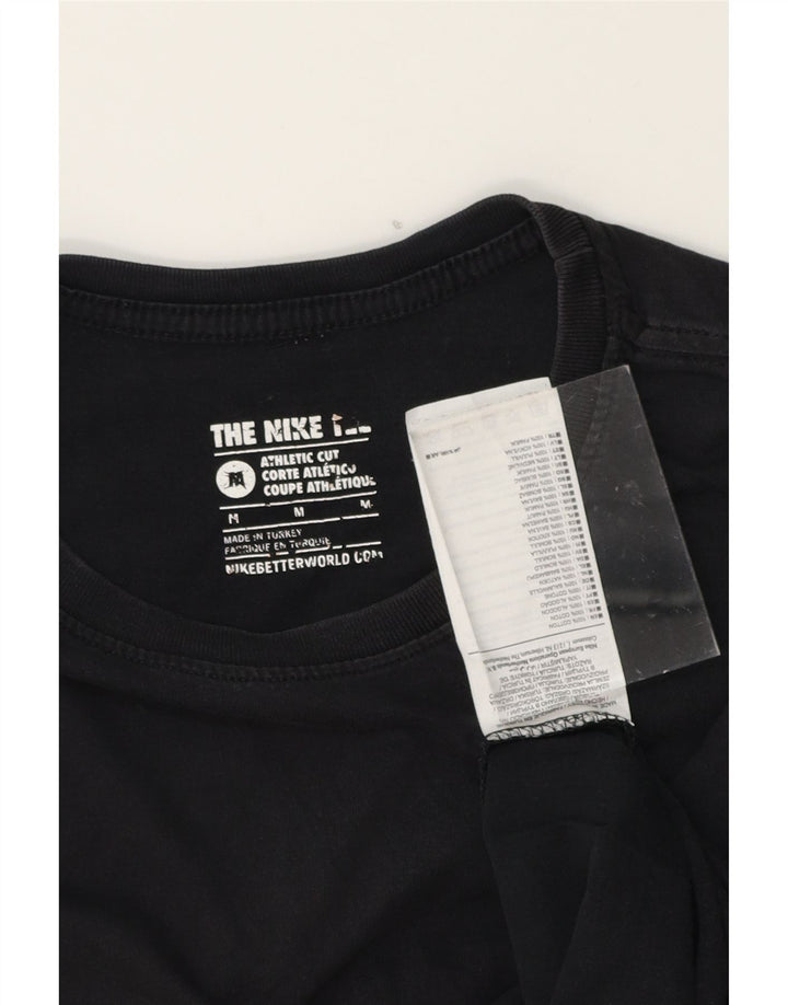 NIKE Mens Graphic T-Shirt Top Medium Black Cotton Vintage Nike and Second-Hand Nike from Messina Hembry 