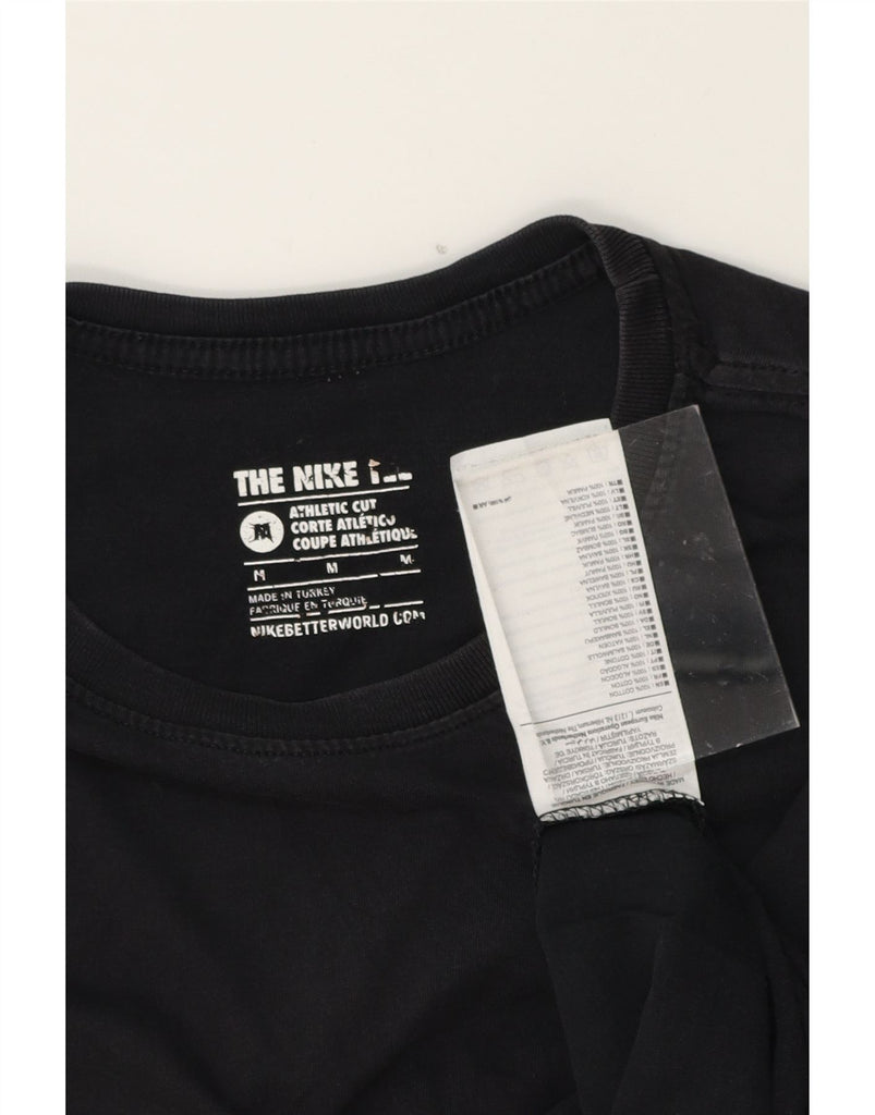 NIKE Mens Graphic T-Shirt Top Medium Black Cotton Vintage Nike and Second-Hand Nike from Messina Hembry 