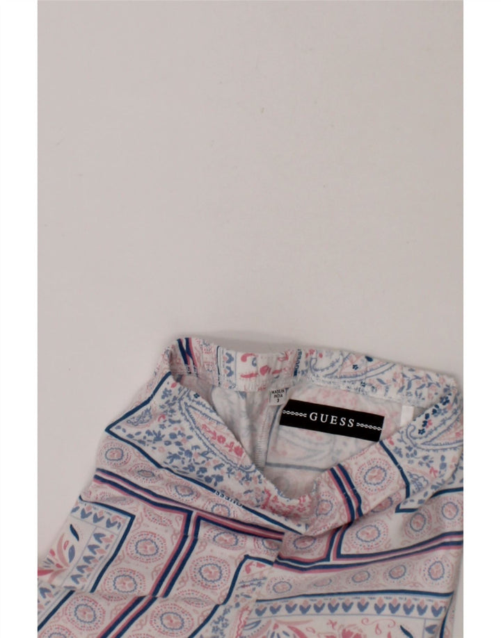 GUESS Girls Leggings 2-3 Years  White Floral Cotton Vintage Guess and Second-Hand Guess from Messina Hembry 