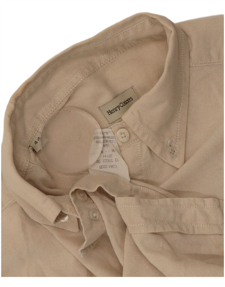 Henry Cottons Womens Shirt IT 44 Medium Beige Cotton