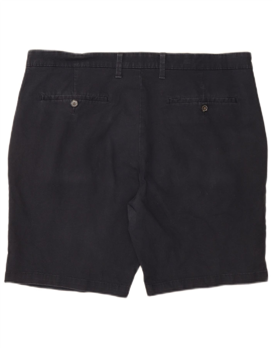 Marks & Spencer Mens Chino Shorts W38 XL Navy Blue Cotton