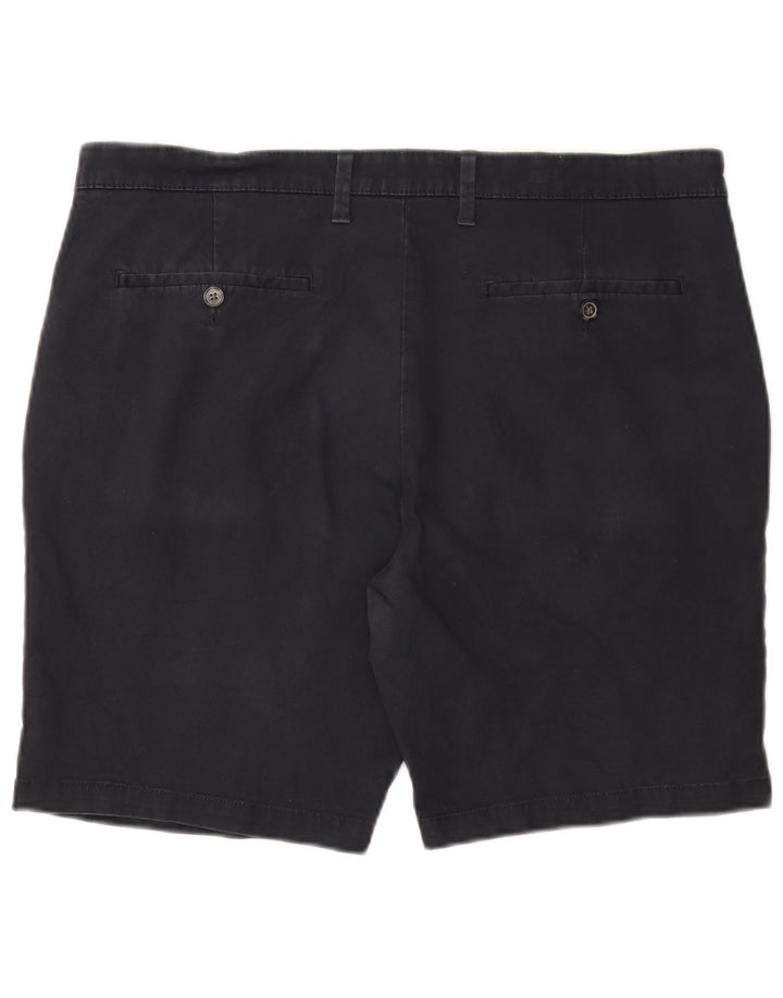 Marks & Spencer Mens Chino Shorts W38 XL Navy Blue Cotton