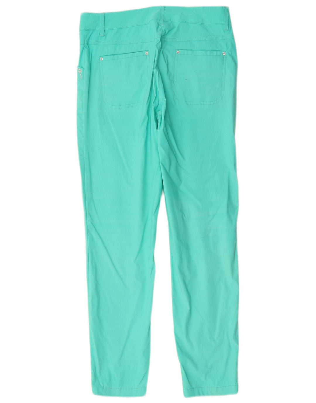 Chervo Womens Slim Casual Trousers IT 42 Medium W30 L27 Turquoise