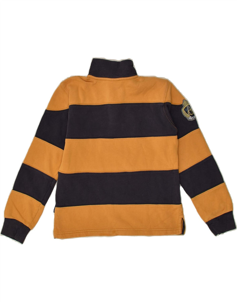 GEOX Boys Respira Button Neck Sweatshirt Jumper 5-6 Years Yellow Striped | Vintage Geox | Thrift | Second-Hand Geox | Used Clothing | Messina Hembry 