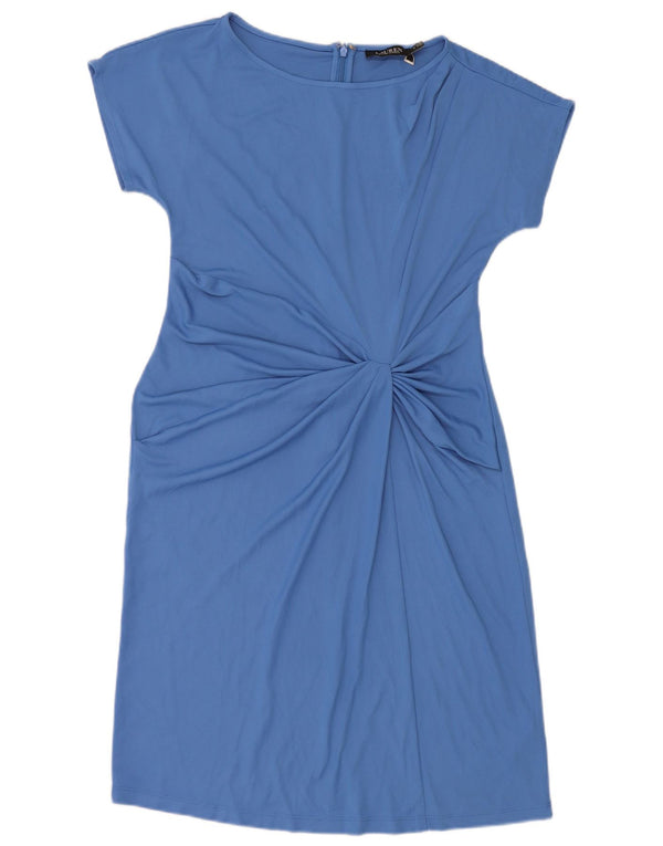 Ralph Lauren Womens Sheath Dress US 10 Large Blue Polyester