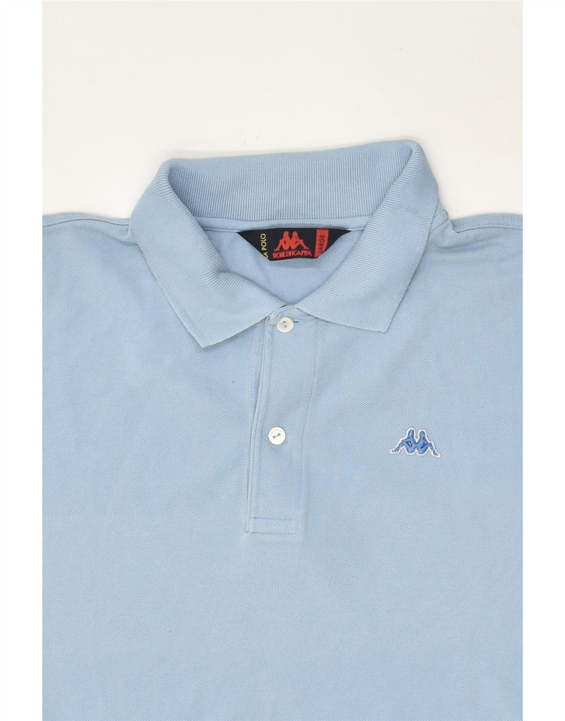 KAPPA Mens Polo Shirt Large Blue Cotton | Vintage Kappa | Thrift | Second-Hand Kappa | Used Clothing | Messina Hembry 