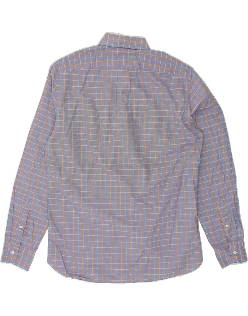 J. CREW Mens Classic Shirt Medium Purple Check Cotton | Vintage J. Crew | Thrift | Second-Hand J. Crew | Used Clothing | Messina Hembry 