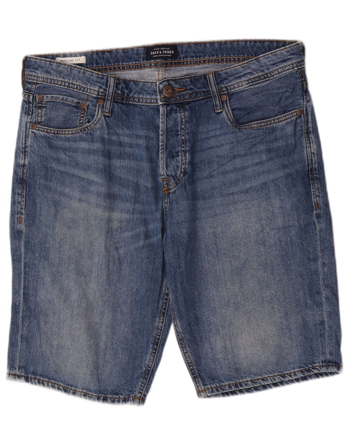 Jack & Jones Mens Regular Fit Denim Shorts Large W34 Blue