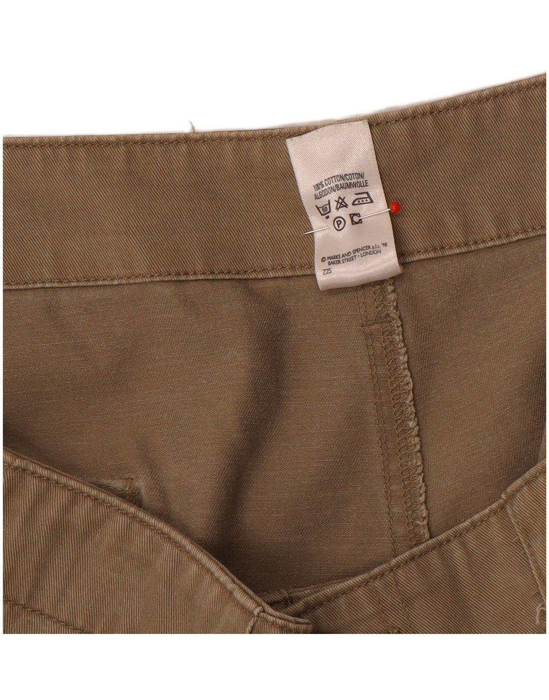Marks & Spencer Mens Cargo Shorts XL W40  Beige Cotton