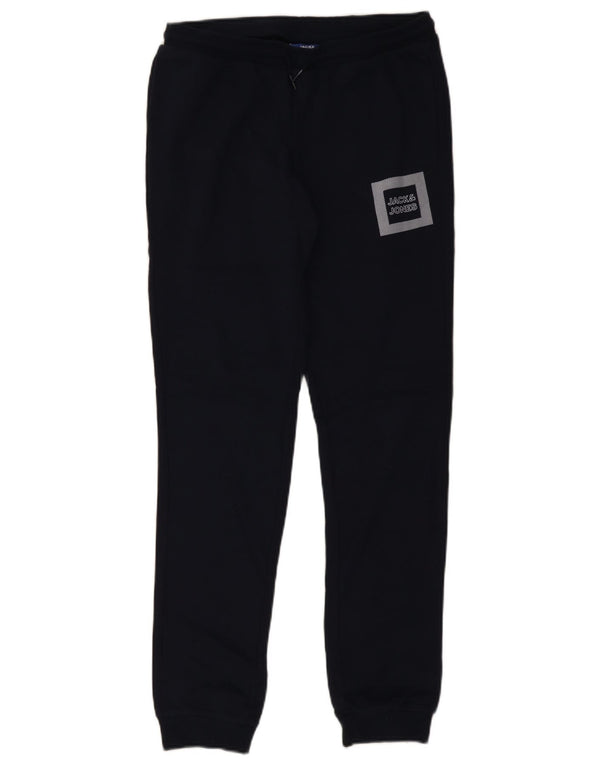 Jack & Jones Boys Tracksuit Trousers Joggers 15-16 Years Navy Blue Cotton