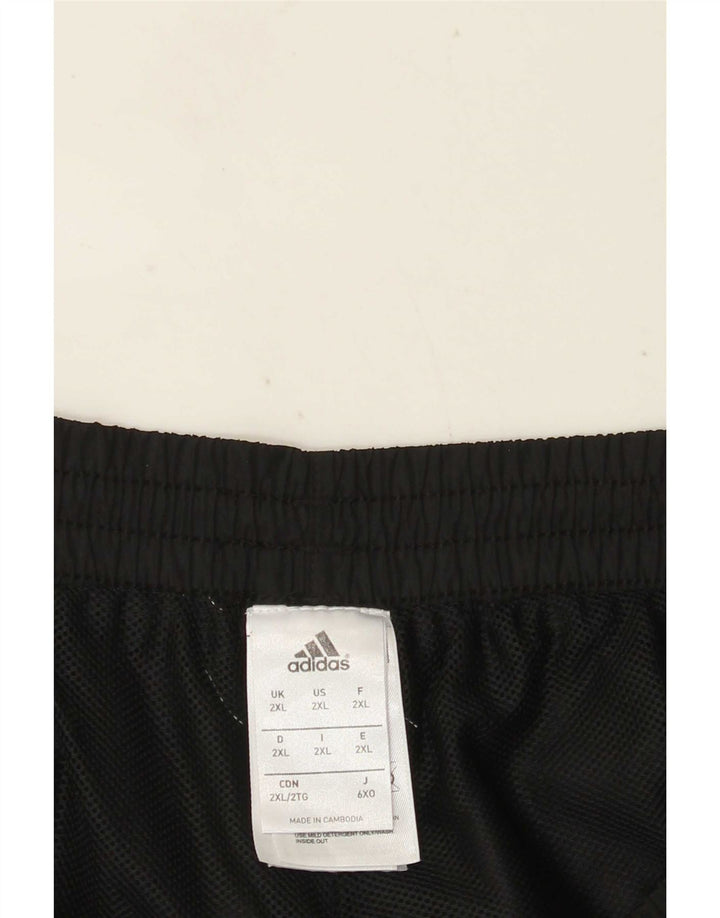 Adidas Mens Sport Shorts 2XL  Black Colourblock Polyester