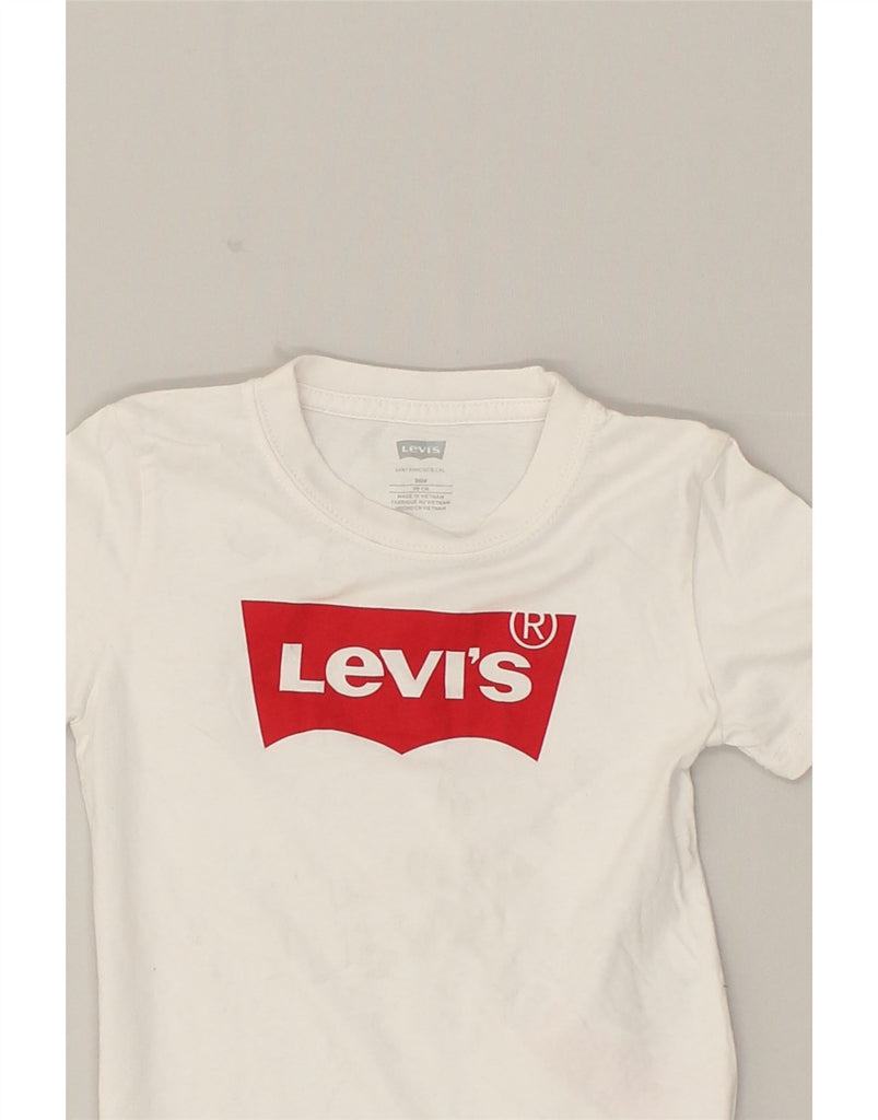 LEVI'S Girls Graphic T-Shirt Top 2-3 Years White Cotton | Vintage Levi's | Thrift | Second-Hand Levi's | Used Clothing | Messina Hembry 