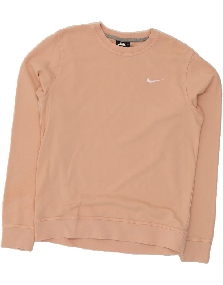 NIKE Womens Sweatshirt Jumper UK 14 Medium Pink Cotton Vintage Nike and Second-Hand Nike from Messina Hembry 