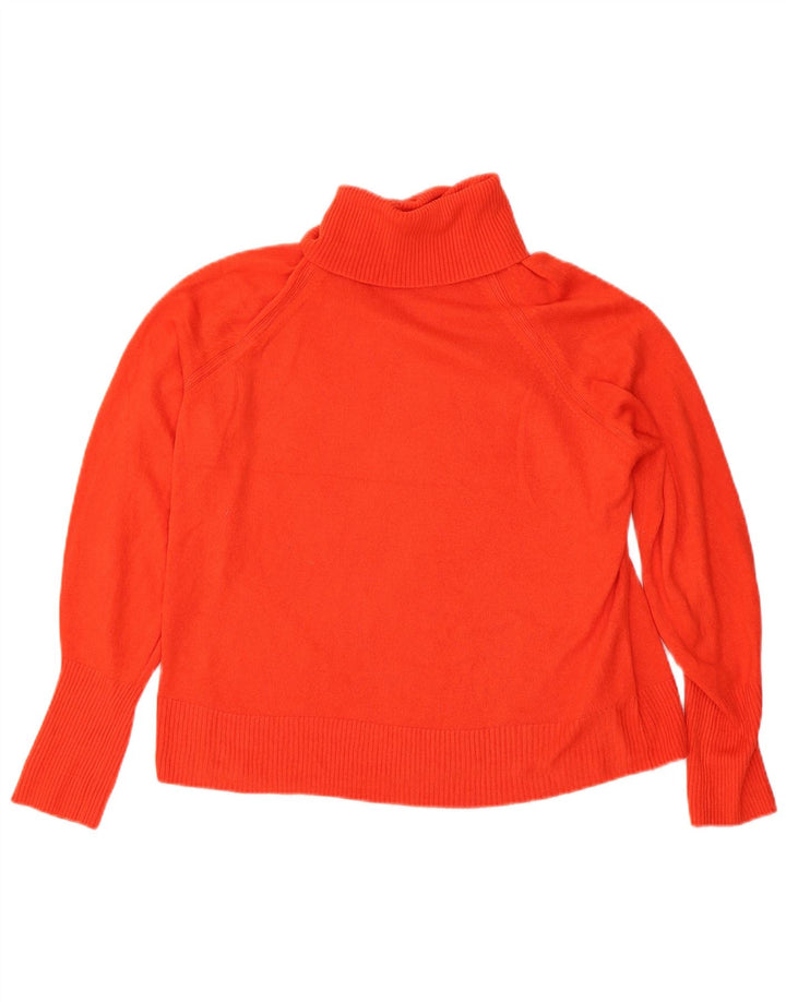 Marks & Spencer Womens Roll Neck Jumper Sweater UK 16 Large Red