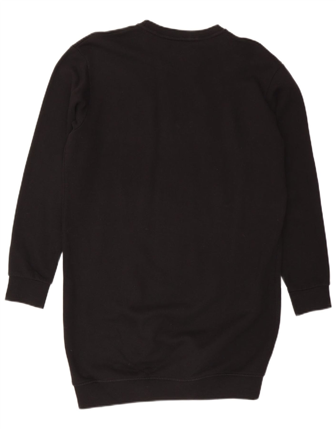 Pyrex Womens Oversized Sweatshirt Jumper Dress UK 10 Small Black Cotton
