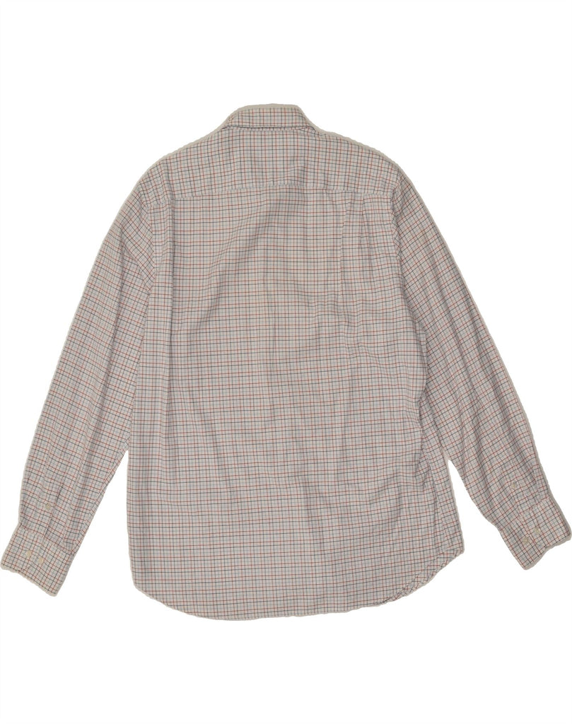 MASSIMO DUTTI Mens Shirt Large White Check Cotton Vintage Massimo Dutti and Second-Hand Massimo Dutti from Messina Hembry 