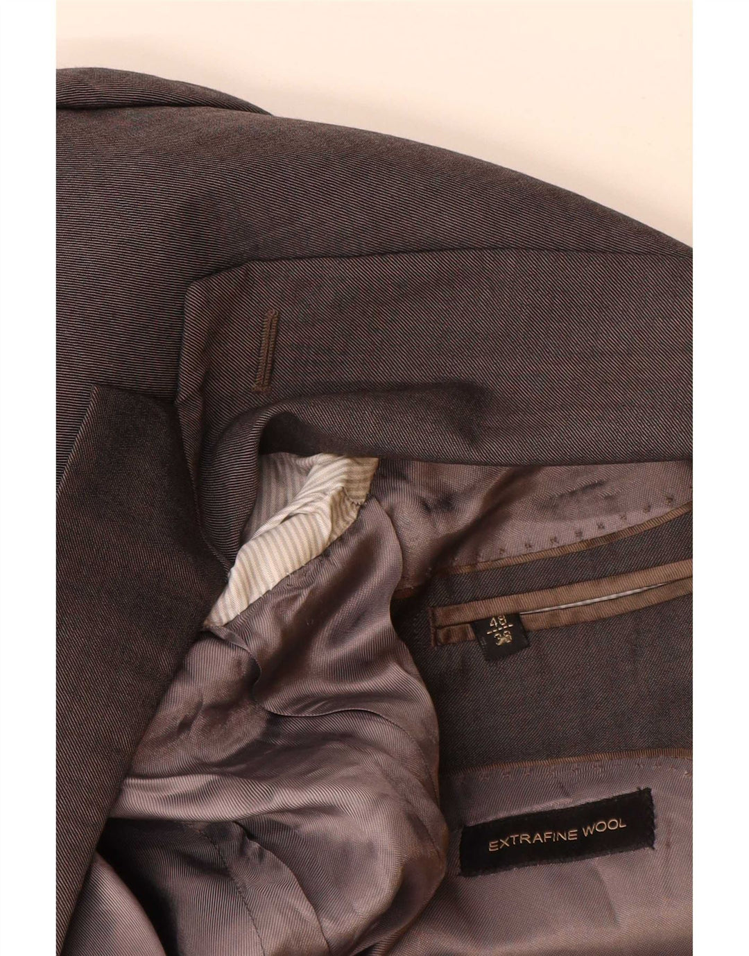 Massimo Dutti Mens 2 Button Blazer Jacket EU 48 Medium Grey Wool