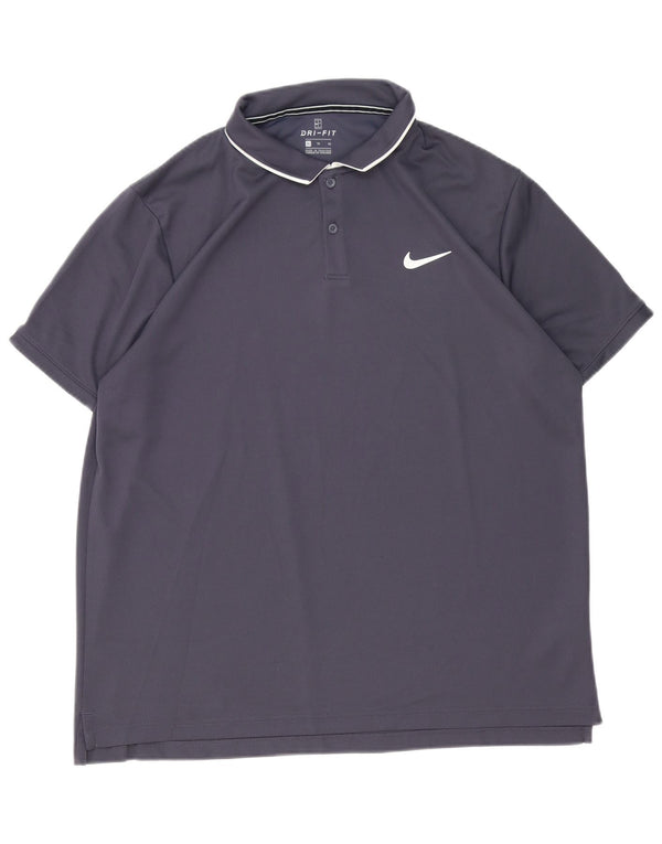 Nike Mens Polo Shirt XL Grey Polyester Sports