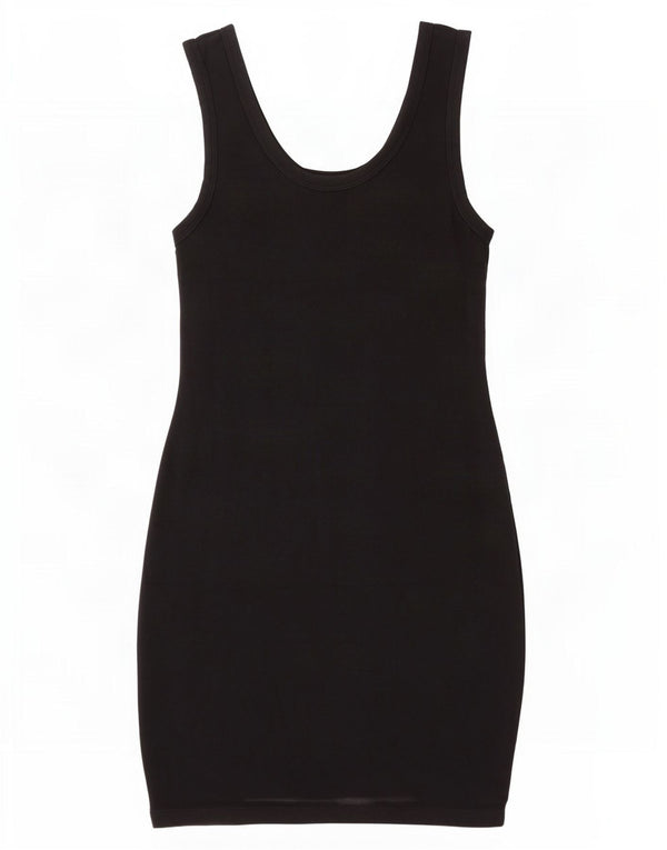 Zara Womens Sleeveless Bodycon Dress UK 12 Medium Black