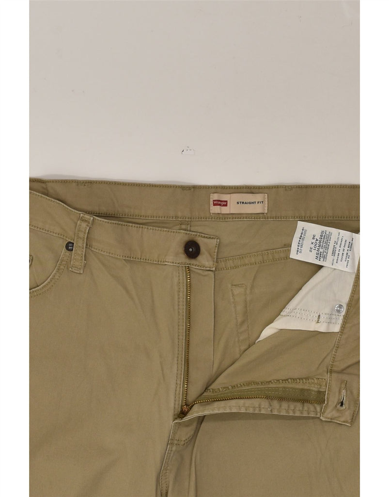 WRANGLER Mens Straight Casual Trousers W38 L32  Beige Cotton | Vintage Wrangler | Thrift | Second-Hand Wrangler | Used Clothing | Messina Hembry 