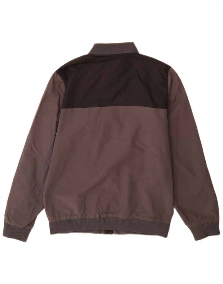 Lyle & Scott Boys Bomber Jacket 14-15 Years Grey Colourblock Cotton