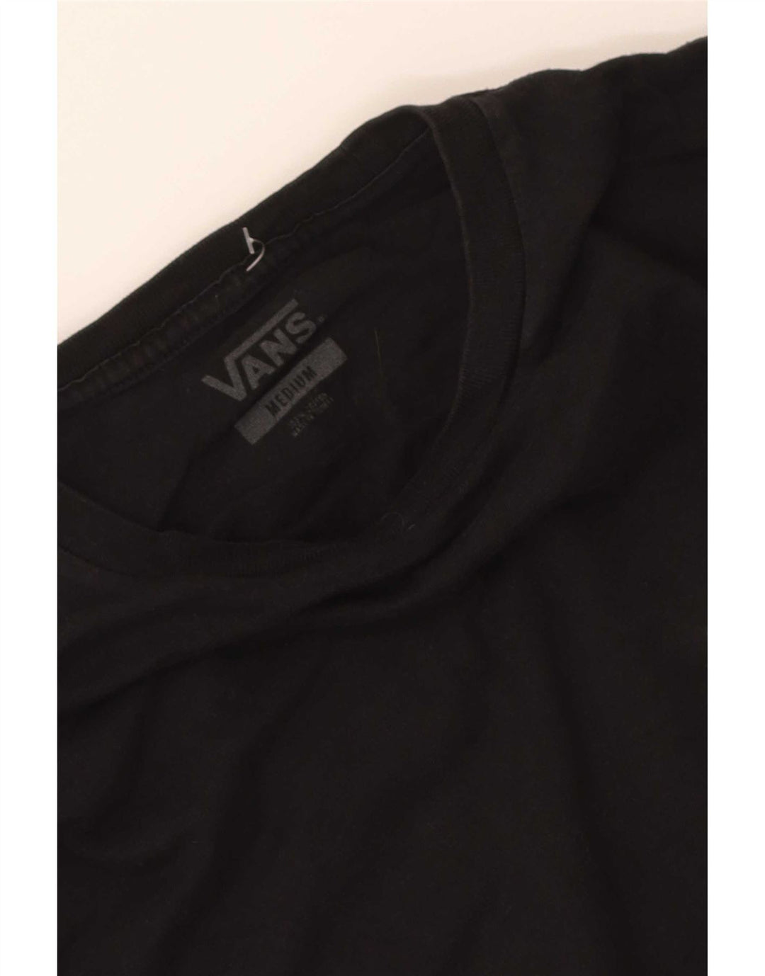 Vans Mens Graphic Top Long Sleeve Medium Black Cotton