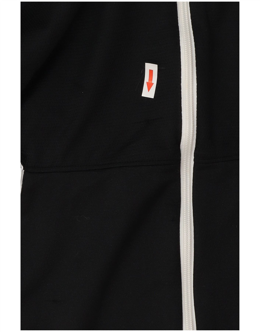 Nike Womens Graphic Tracksuit Top Jacket UK 14 Medium Black Polyester