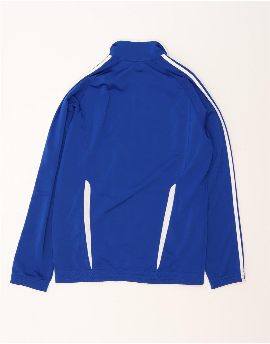 Adidas Mens Tracksuit Top Jacket Small Blue Colourblock Polyester
