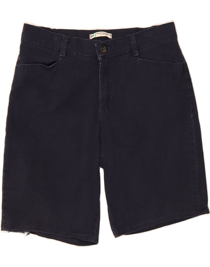 LEE Womens Casual Shorts US 12 Large W32  Navy Blue Cotton Vintage Lee and Second-Hand Lee from Messina Hembry 