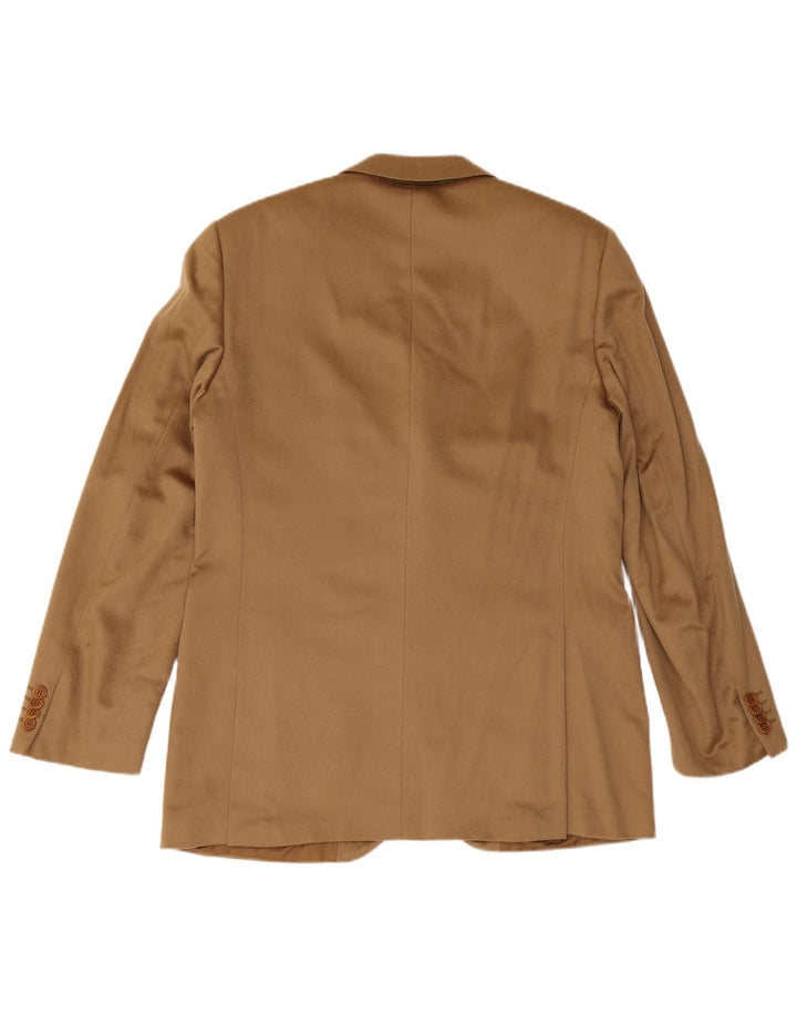Piacenza Mens 3 Button Blazer Jacket IT 50 Large Beige Cashmere