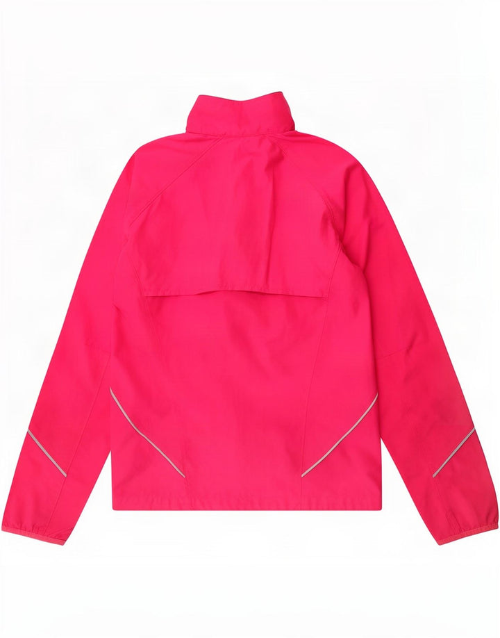 Nike Womens Tracksuit Top Jacket UK 10/12 Medium Pink Polyester