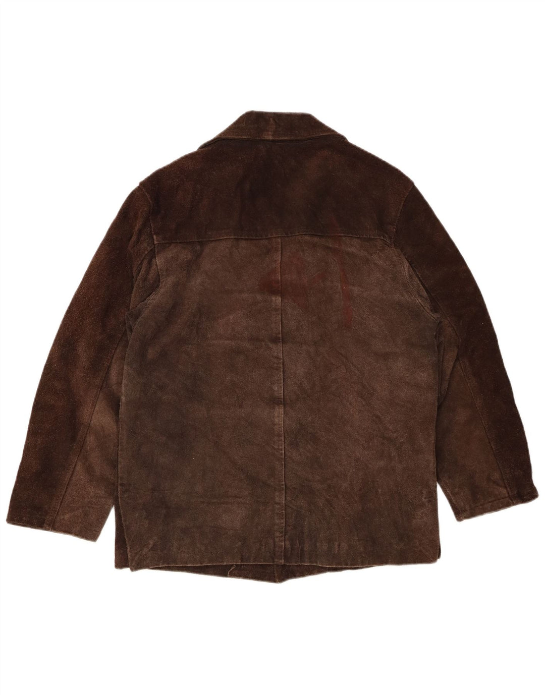 Vintage Mens Suede Jacket UK 38 Medium Brown