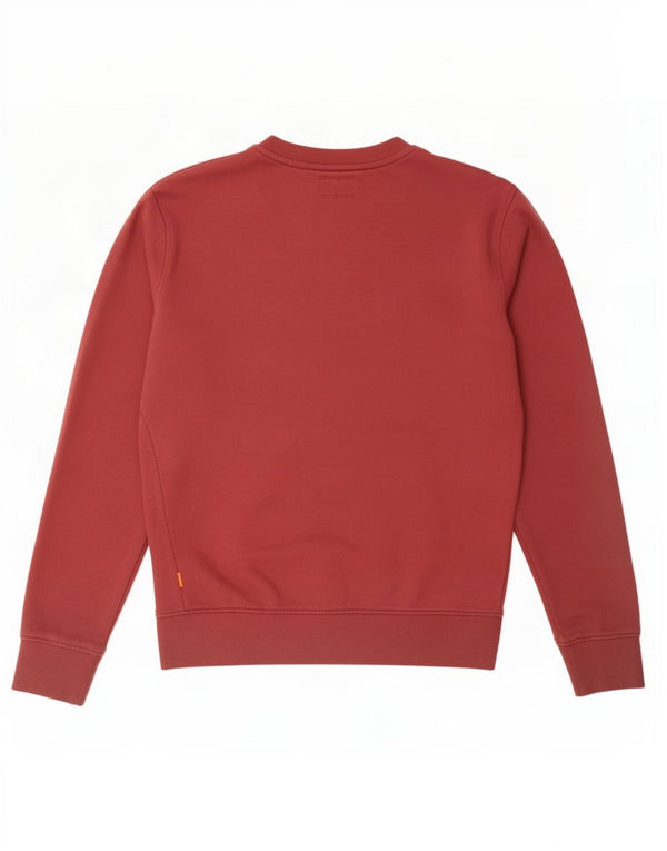 Timberland Mens Regular Fit Sweatshirt Jumper Small Red Cotton