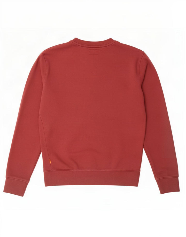 Timberland Mens Regular Fit Sweatshirt Jumper Small Red Cotton