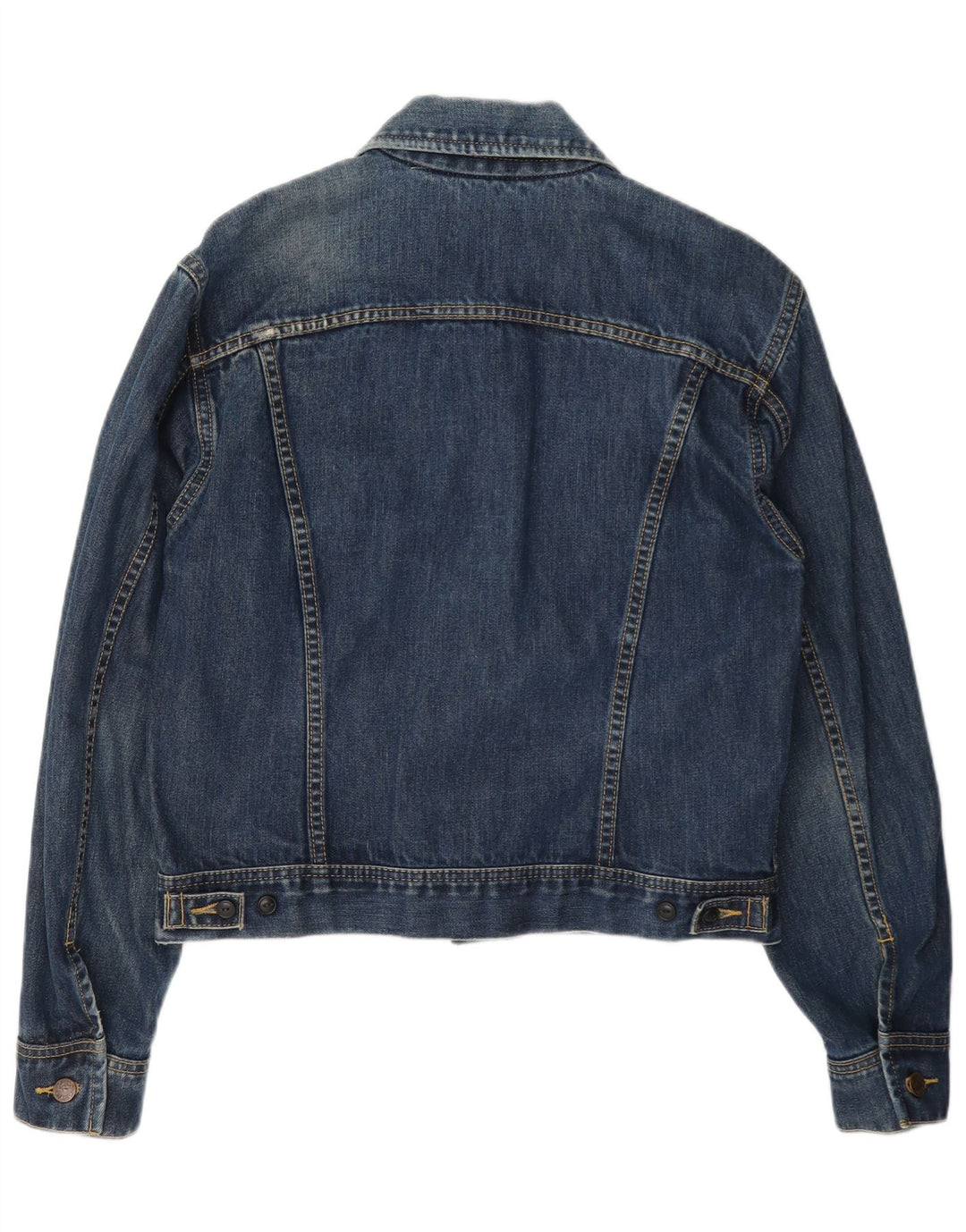 Lee Womens Denim Jacket UK 14 Medium Blue Cotton
