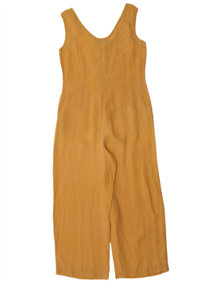 Womens Sleeveless Jumpsuit EU 36 Small Yellow