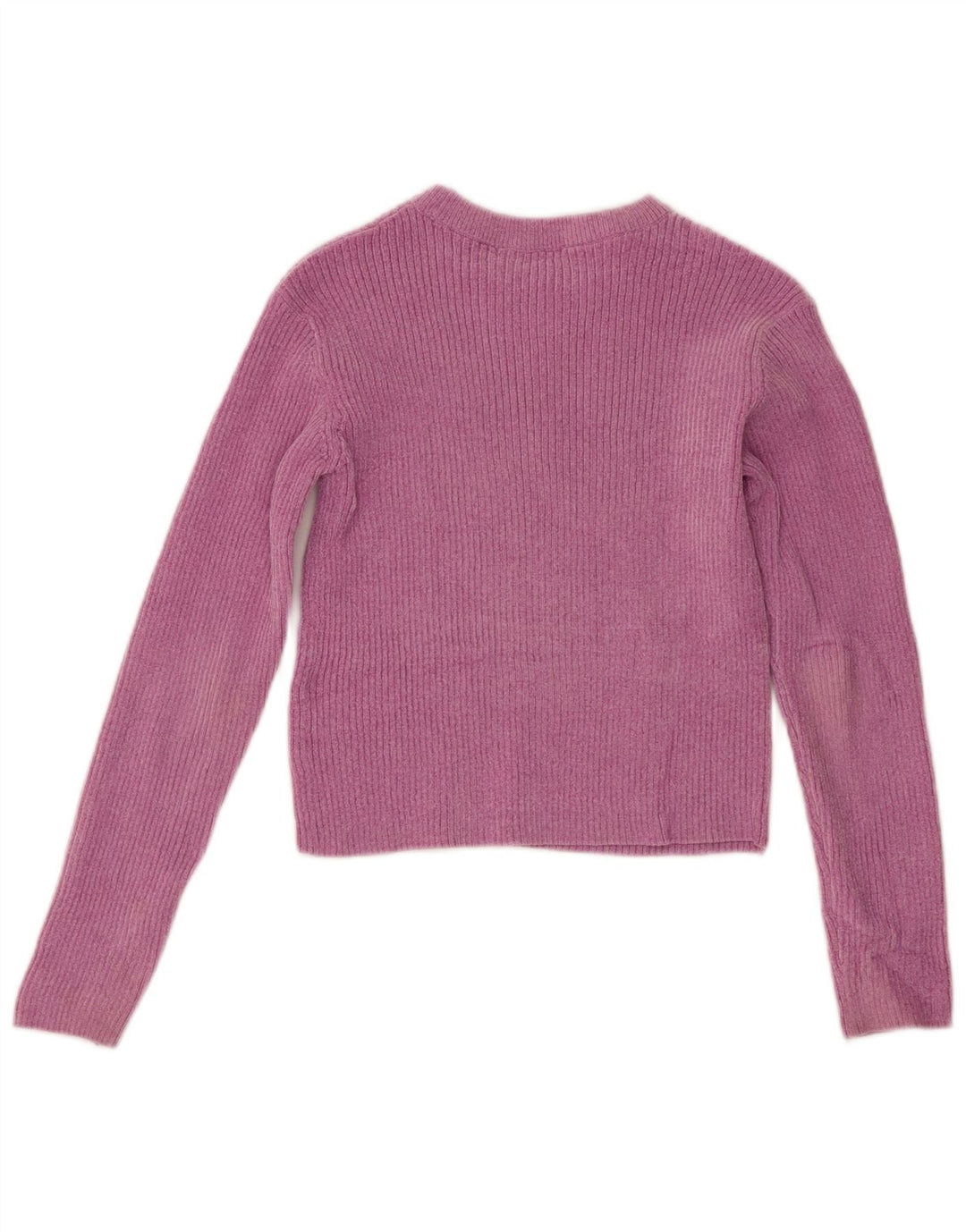 Marks & Spencer Girls Crop Top Long Sleeve 11-12 Years Pink Polyester