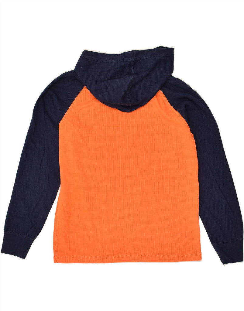 POLO RALPH LAUREN Boys Hoodie Jumper 10-11 Years Medium Orange Colourblock | Vintage Polo Ralph Lauren | Thrift | Second-Hand Polo Ralph Lauren | Used Clothing | Messina Hembry 