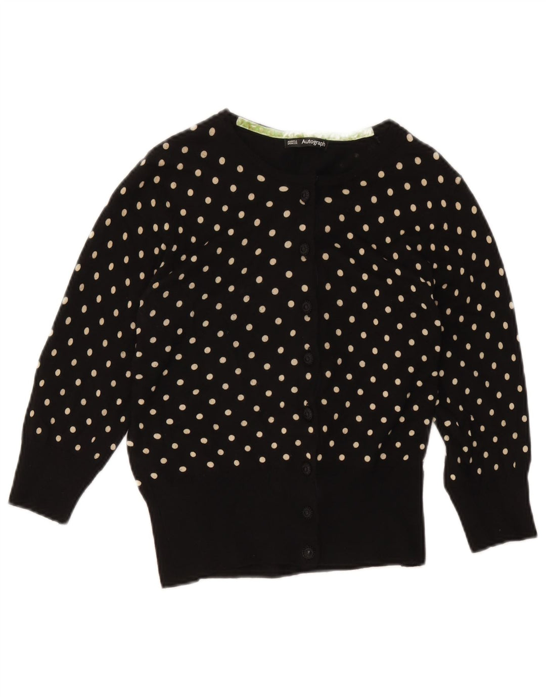 Marks & Spencer Womens Autograph Cardigan Sweater UK 14 Medium Black