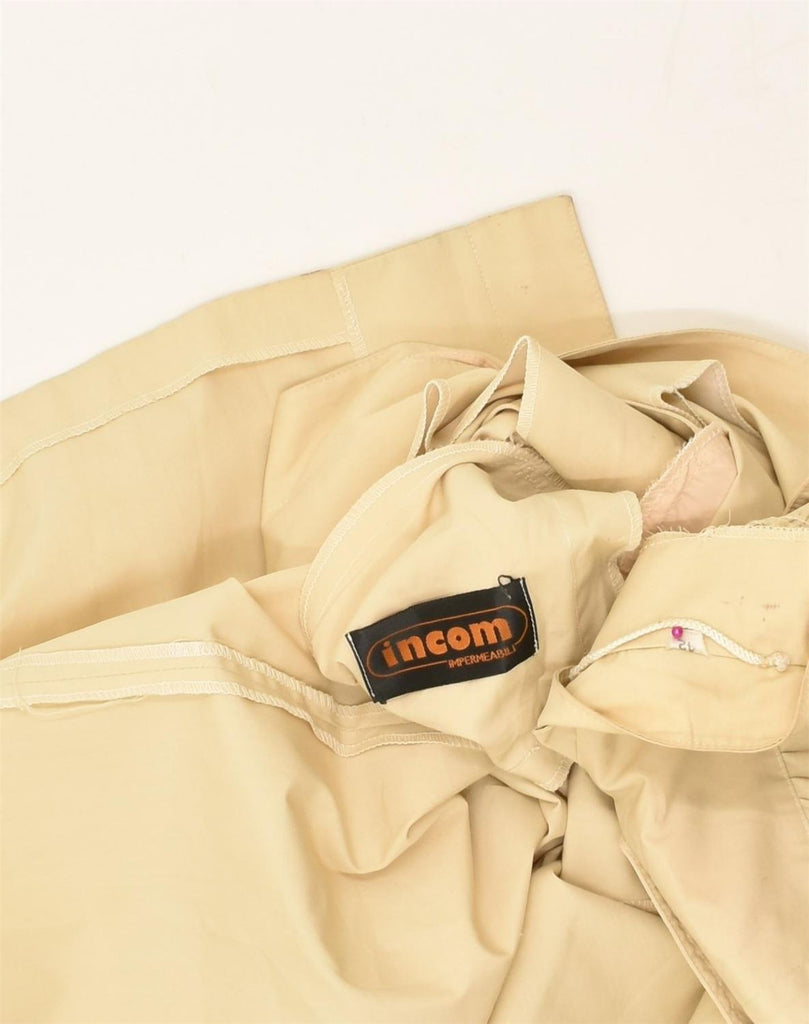 INCOM Womens Overcoat IT 42 Medium Beige | Vintage Incom | Thrift | Second-Hand Incom | Used Clothing | Messina Hembry 