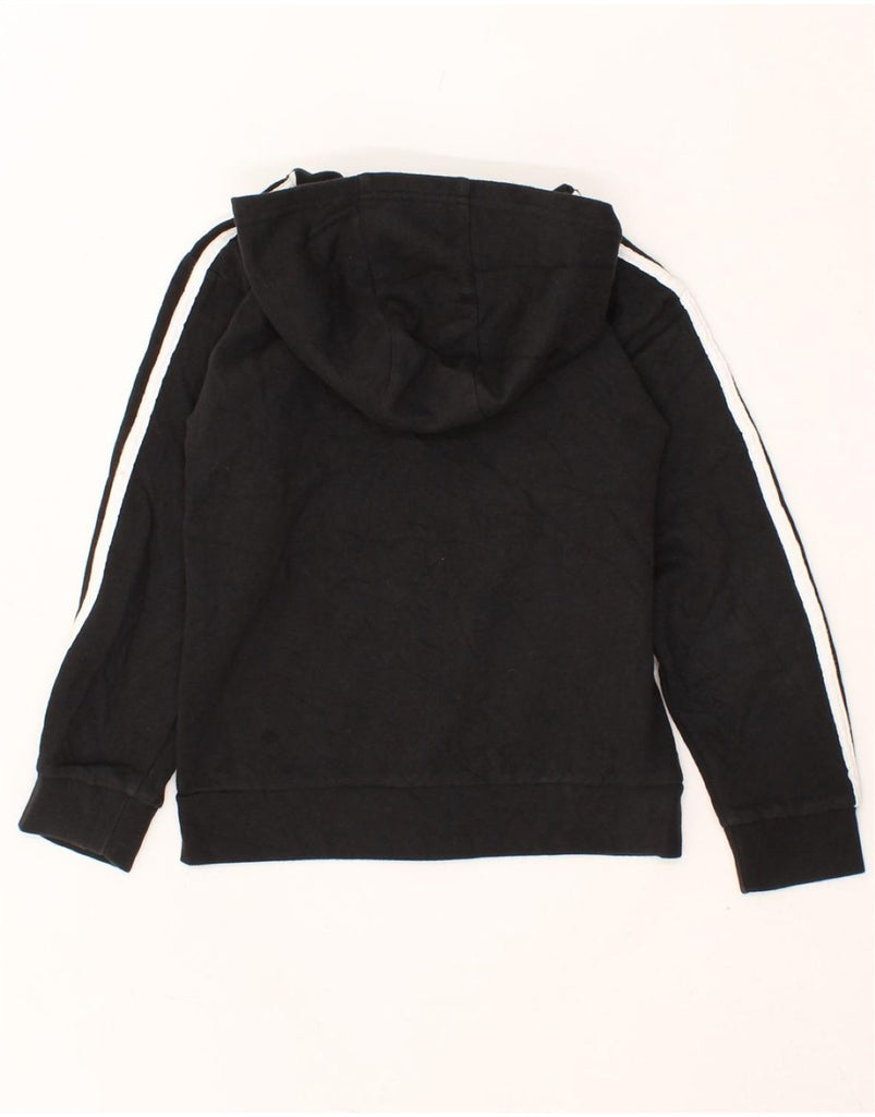 ADIDAS Boys Graphic Zip Hoodie Sweater 6-7 Years Black Cotton Vintage Adidas and Second-Hand Adidas from Messina Hembry 