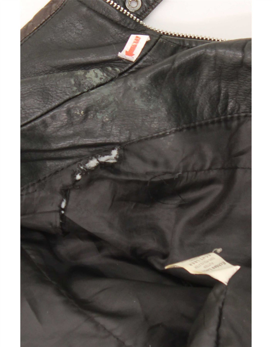 Vintage Womens Leather Jacket UK 14 Medium Black